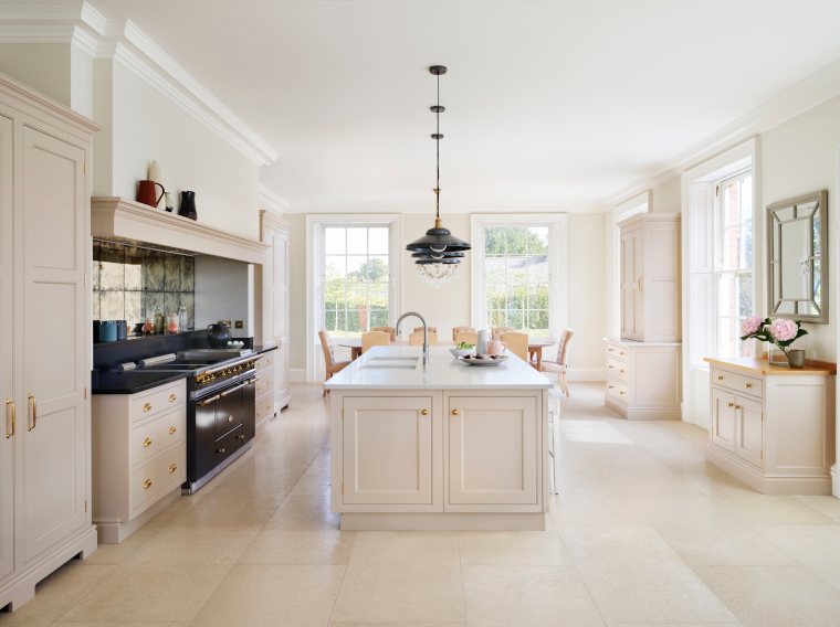 blush pink kitchen from Martin Moore