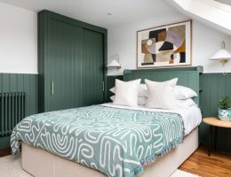 Bedroom in loft conversion by Interior Fox