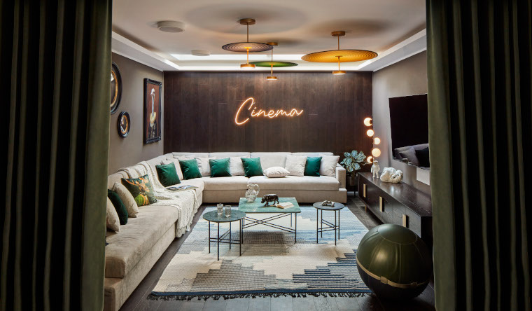 Family home with cinema room