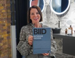 Susie Rumbold of the BIID with the Interior Design Project Book
