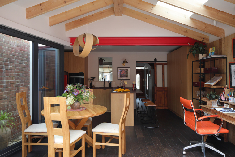 open plan kitchen in the wellbeing home